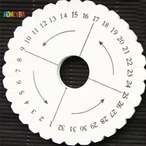 < Honeyba > Dây đính cườm thủ công vuông tròn Đĩa bện DIY Dây bện đẹp