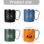 SUIT Cốc Cà Phê Kim Loại Di Động Cốc Cắm Trại Nhỏ Gọn Drinkware Cốc Du Lịch Có Tay Cầm Cho Du Lịch Ngoài Trời Cắm Trại Nhà Bền Đẹp