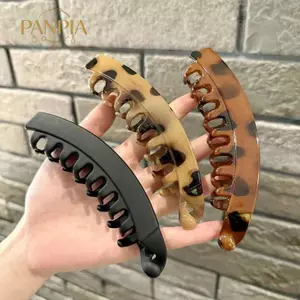 PNPIA- Kẹp Tóc Chuối Chống Trượt Cho Bé Gái Mờ Mờ Vuốt Tóc FashionPrint Kẹp Cho Ngày Lễ Và Hàng Ngày
