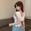 Phong cách cay ngọt ngào Phong cách cay mát mẻ kiểu Pháp Retro Pure Desire Style Vest Nữ Mùa hè Phong cách mới Cổ xoay màu trắng Slim-fit Nhìn mỏng hơn Dây không tay Hot Girl Tính khí Thiết kế hàng đầu Niche Hot-bán Phong cách đi lại hàng ngày