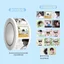 500 Chiếc Cheng Yi Vuông Thẻ Ins Thẩm Mỹ Cuộn Dán Kiwi Quạt Hỗ Trợ Ngoại Vi DIY Sổ Lưu Niệm Thủ Công Tiếp Liệu