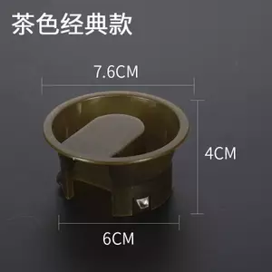 Nắp chai nước lạnh Phụ kiện nhựa Nắp chai nước mát Chai nước thủy tinh Nắp cốc có nắp trắng sọc hình bát giác Tie Nắp nồi 5237