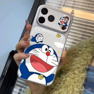 Ốp điện thoại mới nhất họa tiết da cao cấp Doremon miệng to dễ thương Thích hợp cho iphone 17promax / 16 / 15 / 13pro / 13promax / 14pro / 14promax / 15pro Vỏ chống sốc