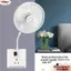 Quạt ổ cắm NORDICLLIFE, Quạt làm mát thiết kế phích cắm 3 công cụ tiết kiệm năng lượng, Tiết kiệm không gian USB-Powered 360 độ Quạt hoạt động yên tĩnh có thể điều chỉnh Nhà bếp