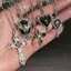 Kudosation Nữ Gothic Nelace 5 Bộ Trái Tim Dơi Chữ Thập Mặt Dây Chuyền Choker Trang Sức Retro Phụ Kiện Cho Cosplay Và Các Sự Kiện Theo Mùa Đẹp