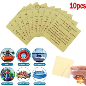 10 Miếng vá sửa chữa bể bơi PVC Bộ sửa chữa vòng bơi chống thấm nước Miếng vá sửa chữa thuyền bơm hơi Phụ kiện bể bơi mới