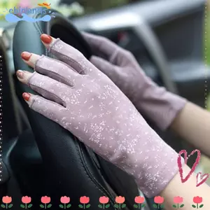 Găng Tay Chống Nắng EBINLANDS, Găng Tay Lái Xe Màn Hình Có Thể Cảm Ứng In Hoa, Găng Tay Nghi Thức Thoáng Khí Co Giãn Cao Nữ