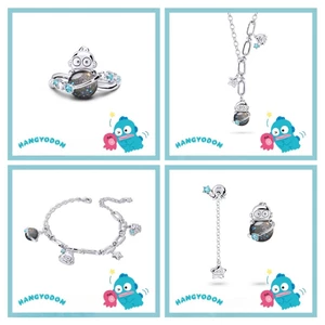 Hangyodon Planet Series-Half Fishman Hanton Bộ Nhẫn Dễ Thương Cá Xấu Xí Hoạt Hình Anime Hàng Hóa Bạn Gái Quà Tặng