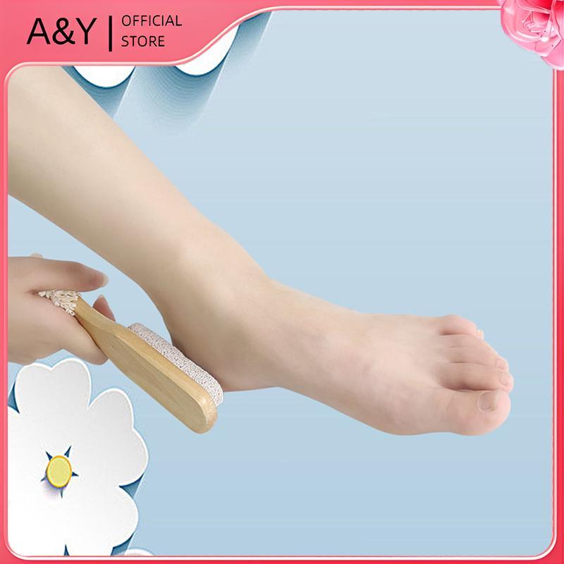 A & Y Gỗ Pumice Đá Bàn Chải Massage Chân Tẩy Tế Bào Chết Tẩy Tế Bào Chết Dụng Cụ Chà.