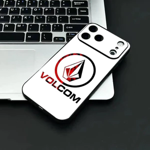Ốp Điện Thoại V-Volcom Thời Trang TP-3 Cho IPhone 17 16 15 14 13 12 11 Pro Max Plus Mini Đen Mờ Vỏ Mềm Funda