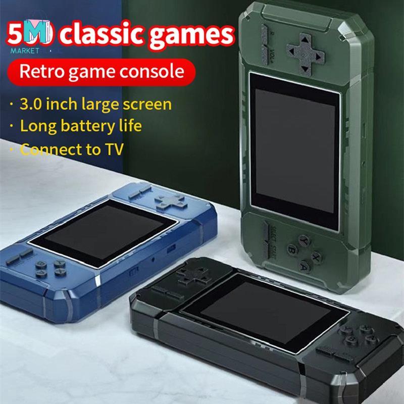 Máy chơi game cầm tay Mini cầm tay Retro Màn hình màu 8-Bit 3.0 Inch Máy chơi game LCD tích hợp 500 trò chơi