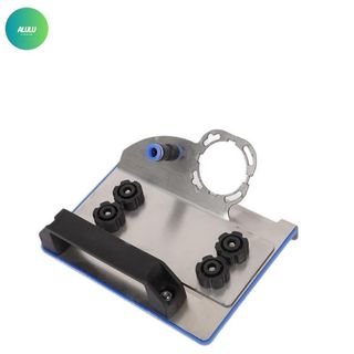 Đế Cắt Gạch Mài Mòi 45 Độ Inox 304 Gắn Máy Cắt Cầm Tay, Bộ Cử Cắt Gạch Góc Nghiêng Dẫn Nước Chống Mẻ Mép Cho Thợ Lát Nền