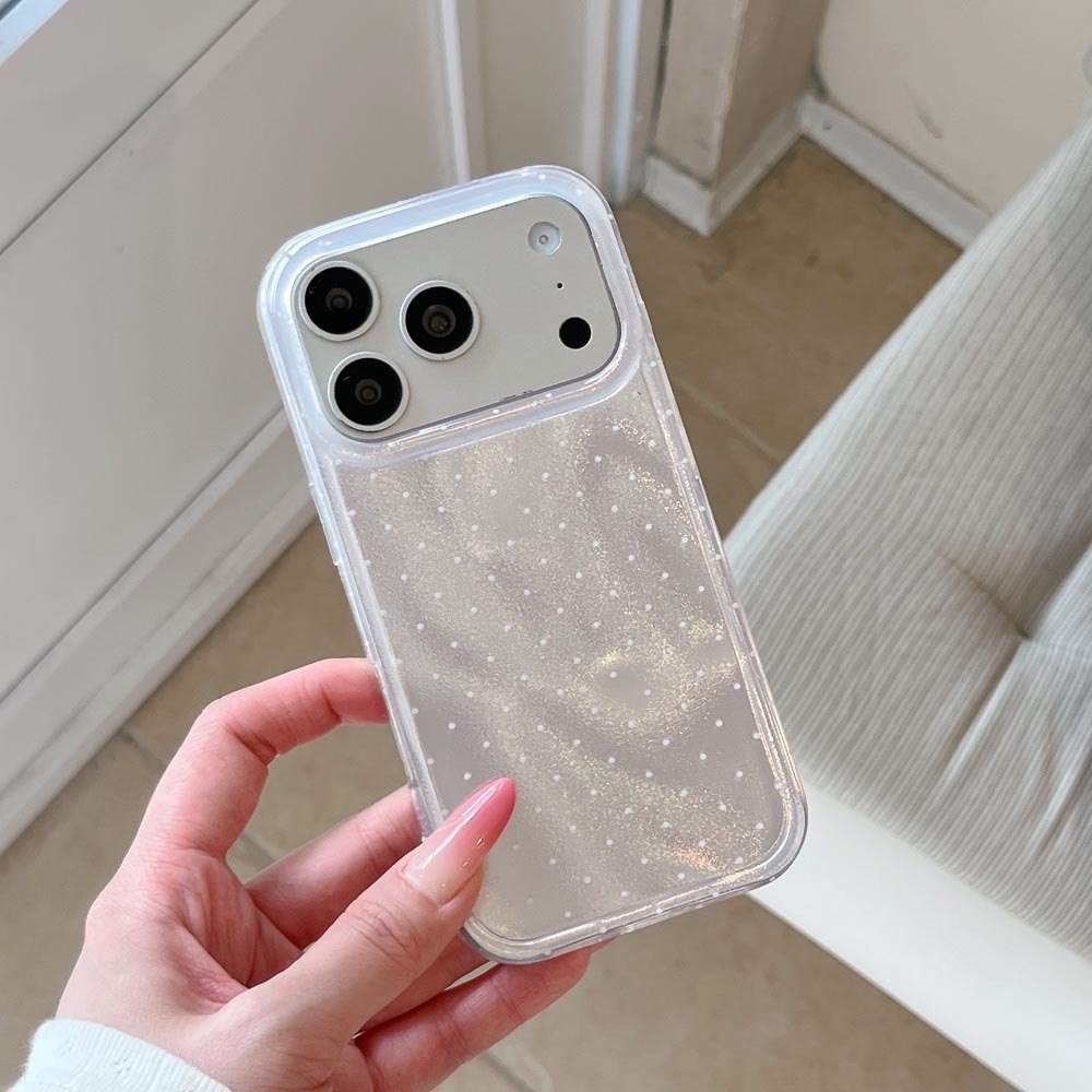 Ốp lưng cứng Tương thích với iPhone 13 14 14Pro 14ProMax 15 15Pro 15ProMax 16 16Pro 16ProMax 17 17Pro 17ProMax Ốp họa tiết chấm bi