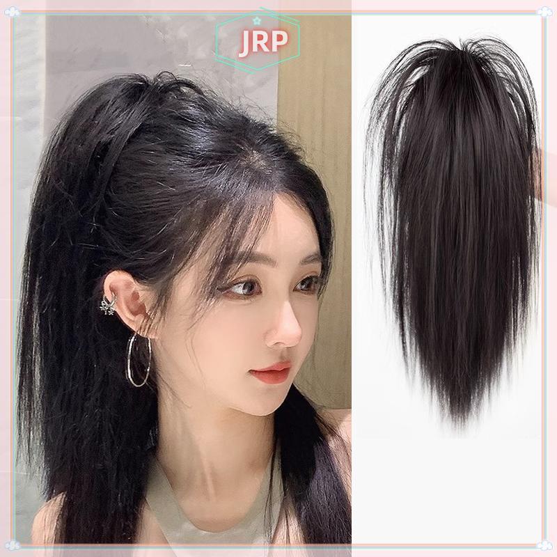 JRP Đuôi Ngựa Tóc Giả Nữ Nửa Buộc Bím Tóc Giả Mảnh Kẹp Tóc Gà JRP
