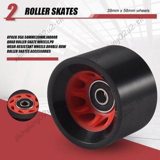 8Pack 95A 58mmx39mm, Bánh xe trượt patin trong nhà, Bánh xe chống mài mòn PU Phụ kiện trượt patin hai tầng