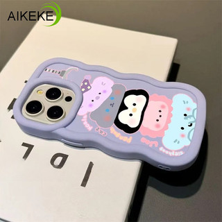 Ốp Điện Thoại Sóng 3D Động Vật Dễ Thương Cho Samsung Galaxy A73 A55 M54 F54 M34 F34 M31 M21s F21 M13 F13 F55 C55 M55 F15 M15 F14 M14 5G 4G Vỏ Mềm Chống Sốc Hoạt Hình