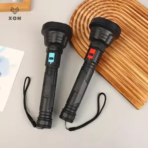 Đèn pin LED ABS có thể sạc lại qua USB, 3 chế độ chiếu sáng linh hoạt cho cắm trại và đi bộ đường dài