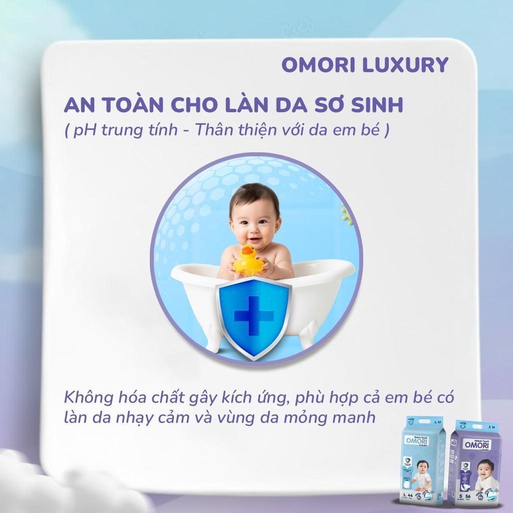 Combo 3 Bịch Tã/Bỉm Quần Omori Luxury Mỏng Nhẹ, Siêu Thấm Hút M50/L46/XL42/XXL40/XXXL38 Cho Bé Từ 6 - 20kg