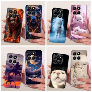 Ốp Lưng Mát Cho Honor X7d 2025 Vỏ LGN-NX1 Vỏ Mèo Rồng In Hình Silicon Mềm Ốp Điện Thoại Cho Honor Play 10T LOG-AN10 Vỏ