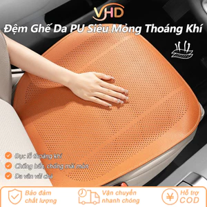 Đệm Ghế Ô Tô Bằng Da PU Cao Cấp - Siêu Mỏng, Thoáng Khí & Chống Trượt, Phù Hợp Nhiều Dòng Xe