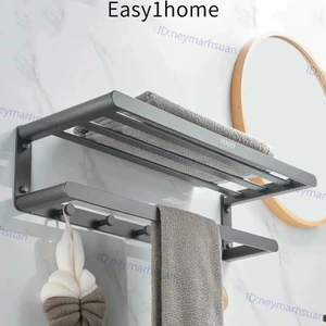 Giá treo khăn TOTO cho phòng tắm, giá treo khăn không cần khoan, bộ treo tích hợp, kệ phòng tắm, giá lưu trữ phòng tắm
