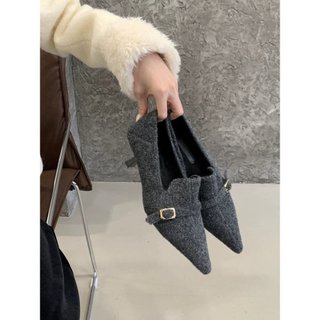 Giày Cao Gót Nữ Mũi Nhọn Slip-On Deep Mouth Thời Trang