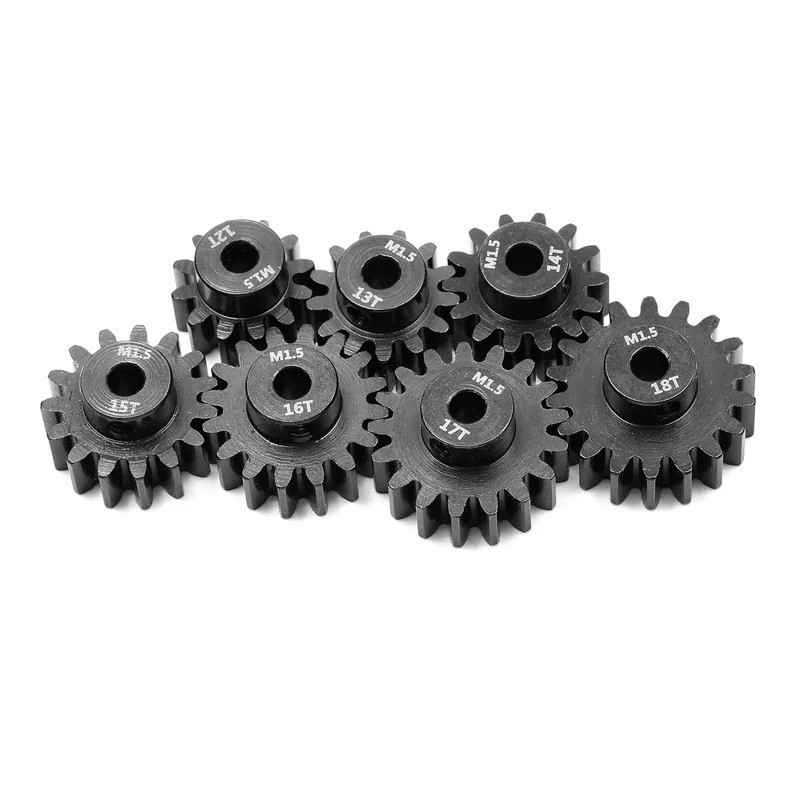 Thép 5mm M1.5 Kim Loại Bánh Răng Bánh Răng Động Cơ Bánh Răng 12T-18T Cho 1 / 8 1 / 10 TRAXXAS ARRMA LOSI RCCar Phụ Kiện Động Cơ Chất Lượng Cao