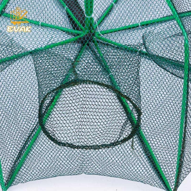Alittlesetrtu Lưới 6 Lỗ Cho Lưới Câu Cá / Câu Chuyện / Lồng Gấp Crayfish Catcher Đúc / Lưới Cá Cua / Tôm Crayfish / Tôm / Smel / Bẫy Eels VN