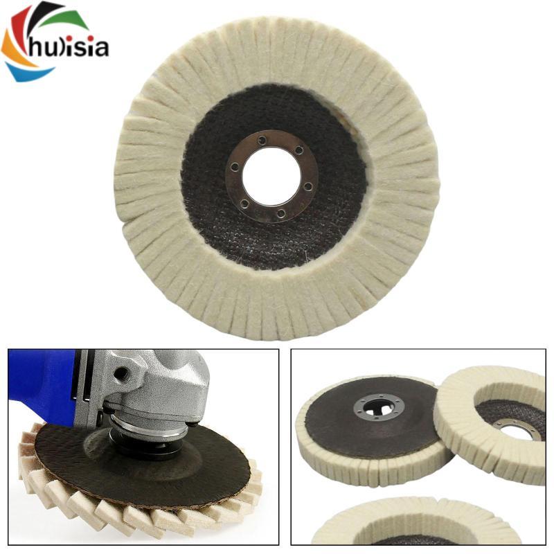 Len nỉ Bánh xe đánh bóng nắp đĩa đánh bóng Miếng đệm bề mặt kim loại Công cụ hoàn thiện cho máy mài Dự án DIY