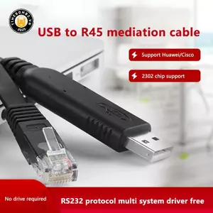 {TB & Bag} Cáp điều khiển USB sang RJ45 1,5m 1,8m Bộ chuyển đổi nối tiếp RS232 cho máy tính xách tay Bộ định tuyến Cisco USB RJ 45 8P8C Cáp điều khiển chuyển đổi.