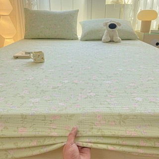 Bộ ga trải giường sợi hai lớp bằng Cotton thô loại A Bộ ba mảnh dành cho bà mẹ cho bé bao gồm tất cả các loại giường cách nhiệt Simmons