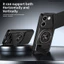 Giáp Trượt Ống Kính Funda Cho Xiaomi POCO X8 Pro Ốp Lưng Xoay Vòng Từ Tính Cho Redmi Turbo 5 5G Ốp Lưng Chân Đế Có Thể Gập Lại Capa