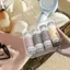 LACYES Du Lịch Sub-bottling, Chai Du Lịch Hai Đầu Chống Rò Rỉ 2 Trong 1, Chai Bóp Gấp Silicon Di Động Có Thể Đổ Lại Du Lịch
