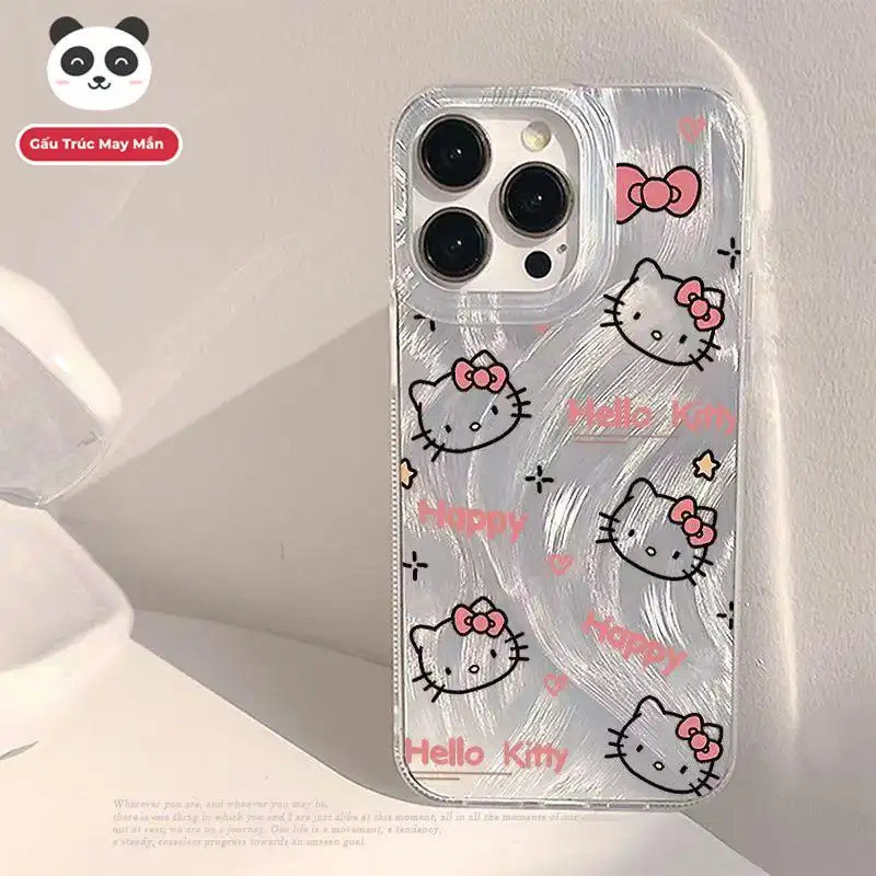 Ốp lưng phong cách dễ thương Kitty laser, cho giới trẻ yêu thích Bảo Vệ Camera Cấp iPhone 17/16/15/14/13/12/11/X/XS Max