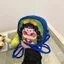 Túi đeo chéo hình minh họa dễ thương Danny Bear Nữ ins Túi vải Graffiti ngộ nghĩnh Túi tròn nhỏ độc đáo phù hợp cho mọi trận đấu 31305