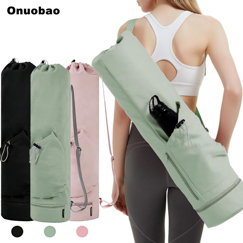 ⭐Địa phương gửi hàng⭐Túi đựng thảm tập Yoga sức chứa lớn, ngăn chống nước bỏ túi & đáy chai nước, dây đeo có thể điều chỉnh
