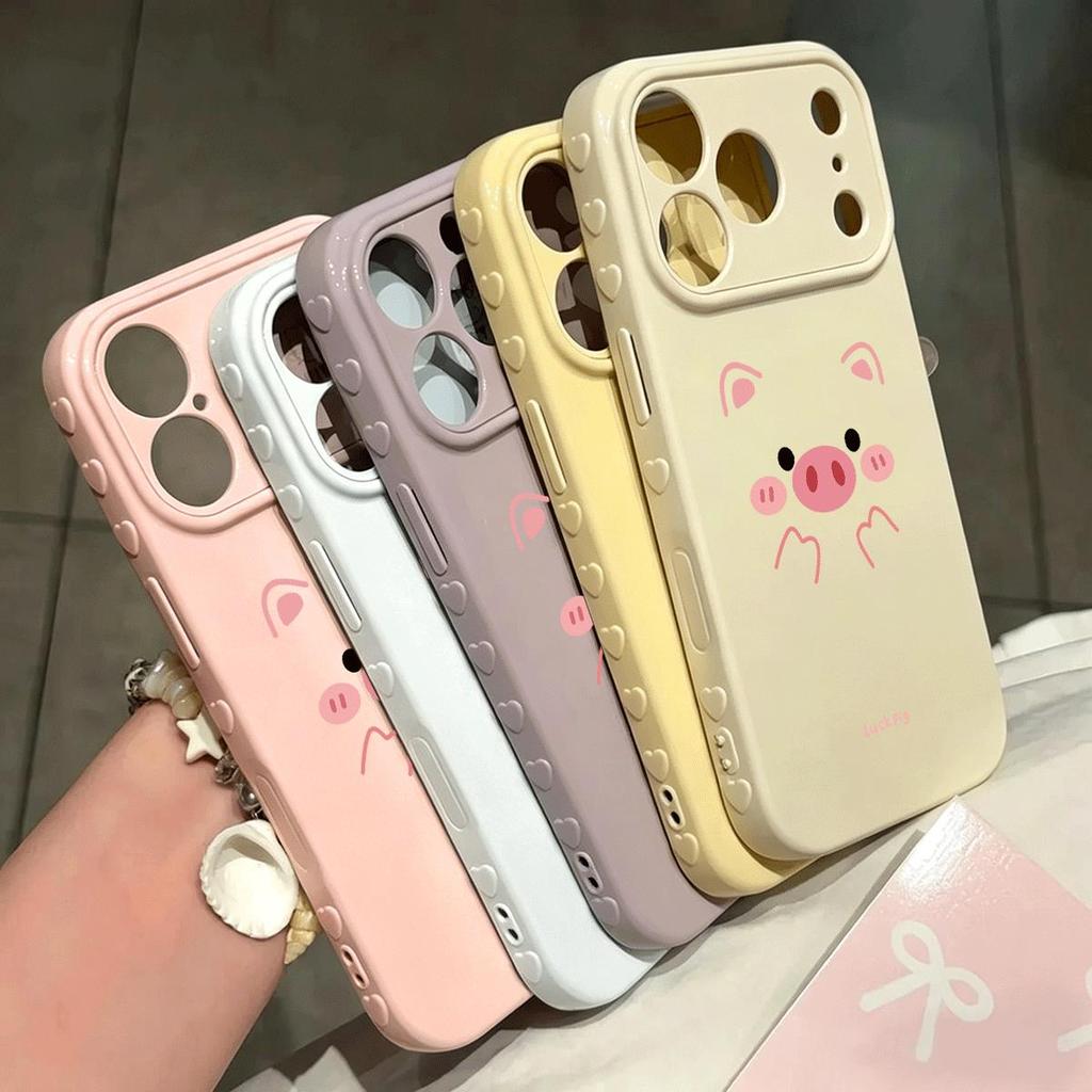 Lợn con Đối với iPhone 1715 Case 16P New 1413 Soft Case 16 Dễ thương XR Hàng ngày 17p