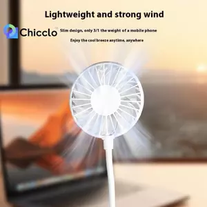 1 Cái Làm Mát Im Lặng Không Dây Mini Chơi Cắm Quạt Mùa Hè Dài USB Sạc Quạt Cầm Tay Đẹp