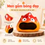 Lò Sưởi Gốm Mini Hình Hoạt Hình – Đốt Tinh Dầu Thơm Phòng, Trang Trí Bàn Học Xinh Xắn, Quà Tặng Dễ Thương