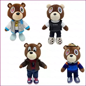 YT4 30cm Kanye Thả Gấu Sang Trọng Búp Bê Quà Tặng Cho Trẻ Em Trang Trí Nhà Gấu Bông Đồ Chơi Nhồi Bông Cho Trẻ Em Bộ Sưu Tập