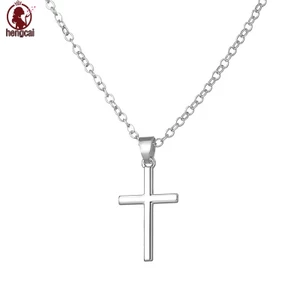 Vòng cổ mặt dây chuyền chéo cổ điển - Trang sức Choker hợp kim dành cho nam nữ