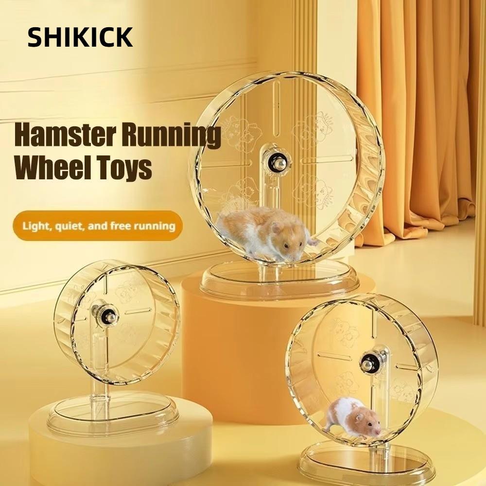 SHIKICK 1 Bánh xe chạy bộ Hamster, được mở rộng Dễ dàng tháo rời Bánh xe tập thể dục cho thú cưng​, Đồ chơi tập thể dục chạy bộ trong suốt im lặng Phụ kiện thú cưng