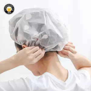 {TB & Bag} 1 Chiếc Nơ In Mũ Tắm Chống Thấm Nước Và Dầu Hút Mũ Tắm Phụ Kiện Phòng Tắm Phụ Nữ Spa Tóc Salon Cung Cấp.