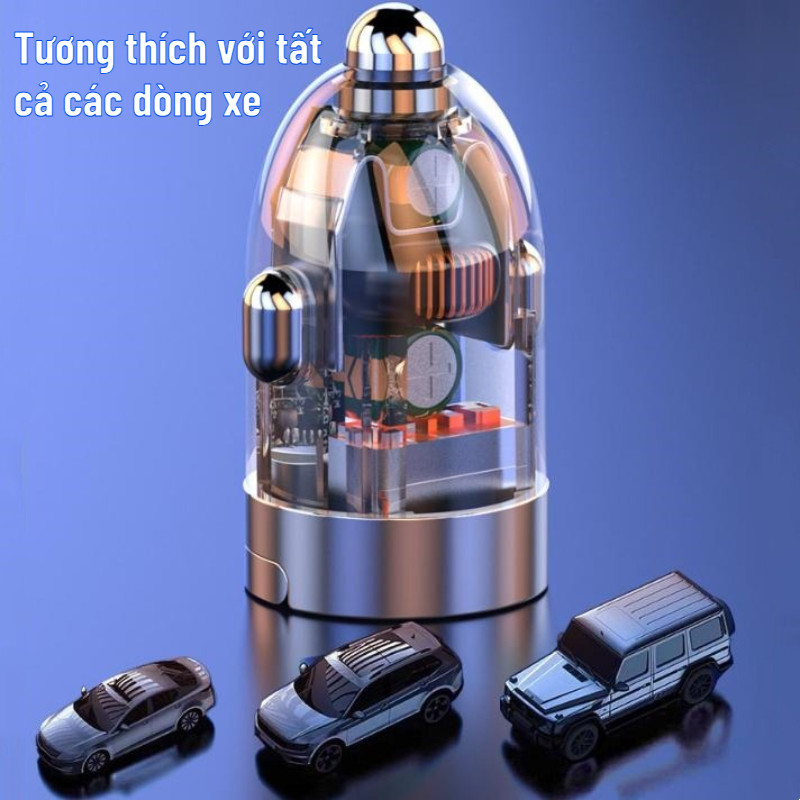 Bộ sạc ô tô siêu nhanh hai cổng, bộ sạc ô tô trong suốt vô hình, bộ chuyển đổi tẩu thuốc lá ô tô, sạc nhanh