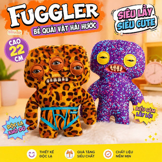 【BabyJoy】Hoạt hình Fuggler răng lớn dễ thương ngộ nghĩnh,búp bê quái vật xấu xí sáng tạo,quà sinh nhật
