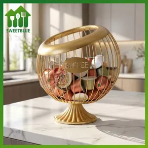 SWEET Coffee Pod Organizer cho nhà bếp Mặt bàn Dây sắt Giỏ đựng viên nang để sử dụng tại nhà n