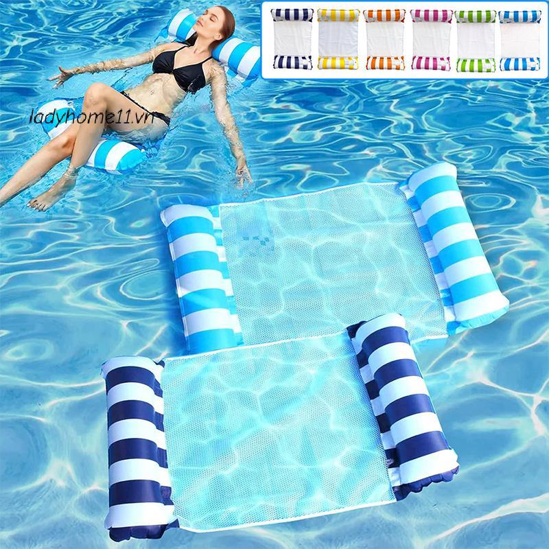 Lady Bể Bơi Phao Nước Bơm Hơi Hammo Lounger Ghế Lưới Phao Giường Dành Cho Người Lớn Nhẹ Ghế Nổi Cho Hồ Và Bãi Biển VN