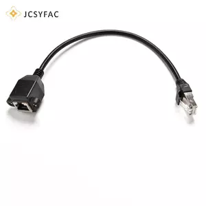 JCSYFAC 1FT RJ45 Nam Đến Nữ Vít Bảng Gắn Ethernet LAN Cáp Nối Dài Mạng Mới