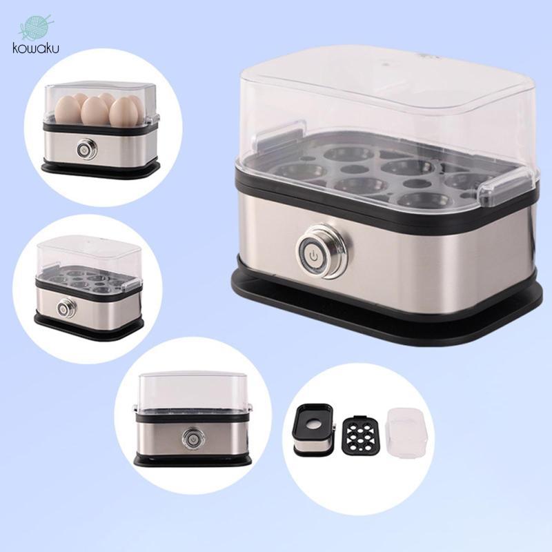 Nồi trứng đa chức năng Máy hấp trứng điện bằng thép không gỉ Máy luộc trứng có nắp cho bữa sáng nhà bếp