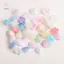 HNKMP 50 Chiếc 7x13mm Thay Đổi Dần dần Acrylic Bellflower Hạt Mũ Trang Sức Phát Hiện Quyến Rũ Vòng Tay Miếng Đệm Hạt Để Làm Đồ Trang Sức.